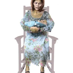 Zombie Mama & Baby Halloween Animatronic Mit Sound